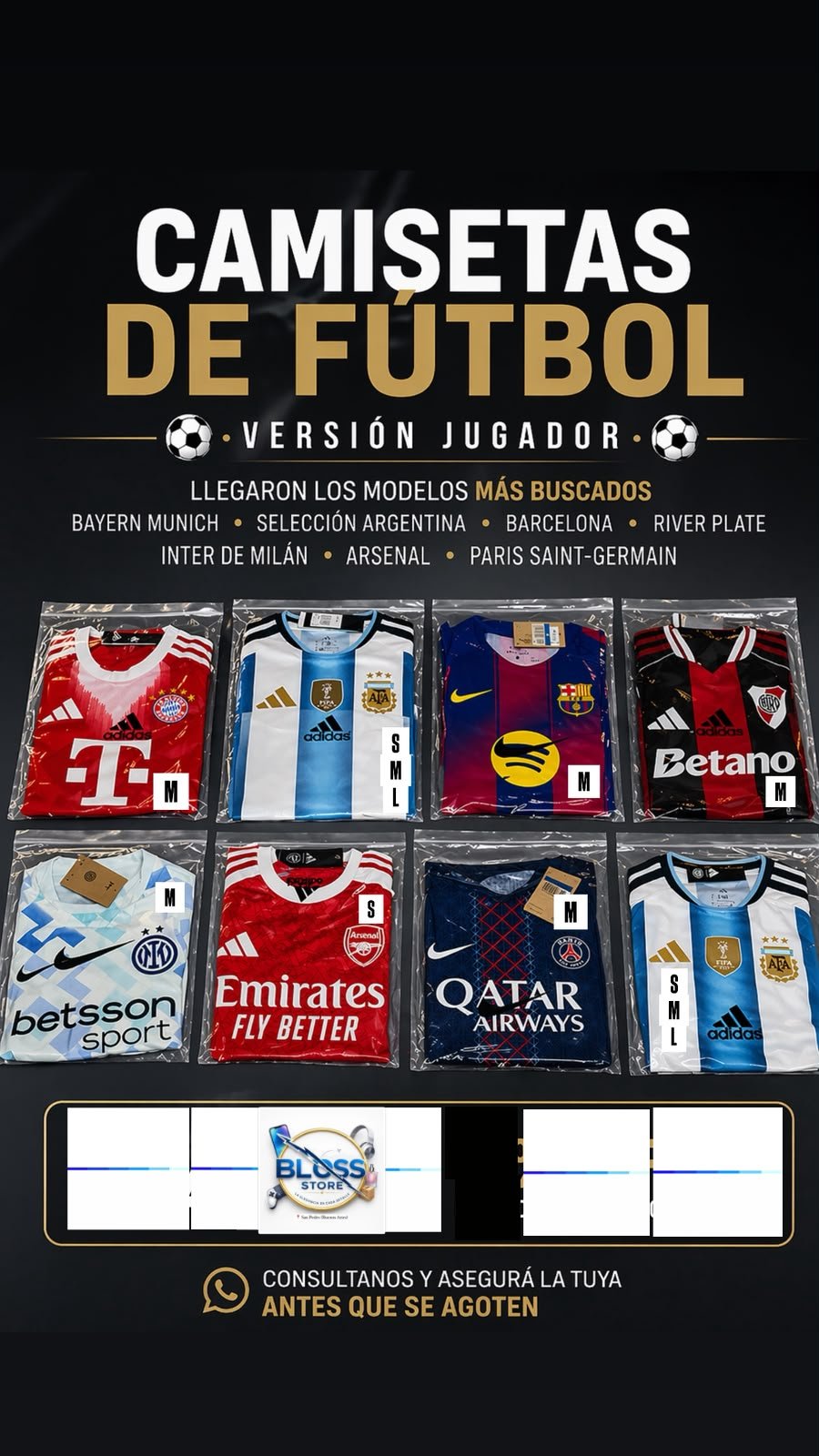 Camisetas de fútbol